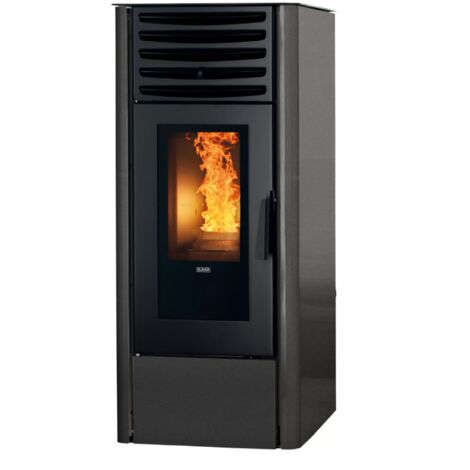 BRICOSOL ESTUFA DE PELLET KLOVER MODELO DEA ECO 8 NEGRO
