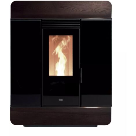 BRICOSOL ESTUFA DE PELLET KLOVER MODELO DIVA SLIM MULTI-AIR WOOD WENGÉ