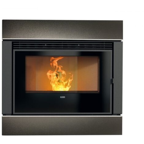 BRICOSOL ESTUFA DE PELLET KLOVER MODELO WAVE 110 AIR STEEL BRONCE