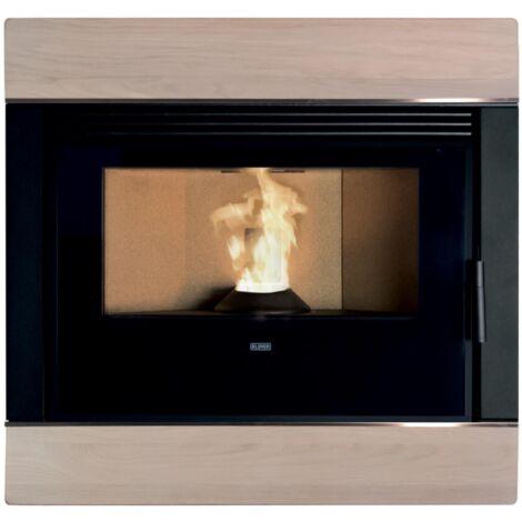 BRICOSOL ESTUFA DE PELLET KLOVER MODELO WAVE 110 AIR WOOD BLANCO