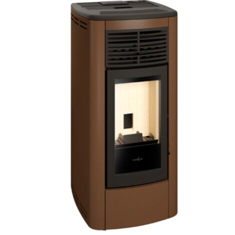 BRICOSOL ESTUFA DE PELLETS SHARA 10 MARRON VINTAGE DE FERLUX