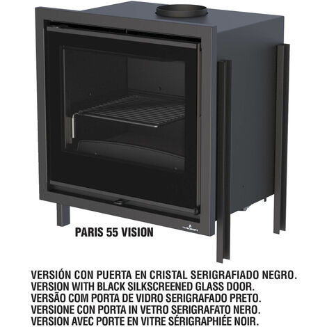 BRICOSOL INSERTABLE DE LEÑA  BRONPI CON TURBINAS MODELO PARIS-55 VISION