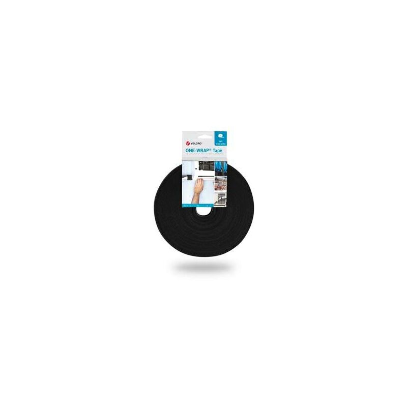 

Brida Cinta Gancho Y Bucle One-Wrap Tape Negro 13 Mm X 25 M - Velcro