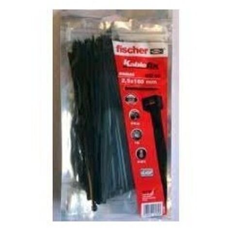 BRIDA KABLEFIX 7.6X550 NEGRO 50U - FISCHER