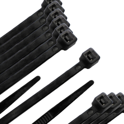 Brida Nylon 100%. Color Negro 9,0 x 780 mm. (Bolsa 100 Unidades)