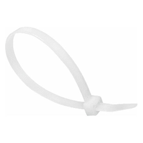 BRIDA NYLON BLANCA 3.5X290 BOLSA 100