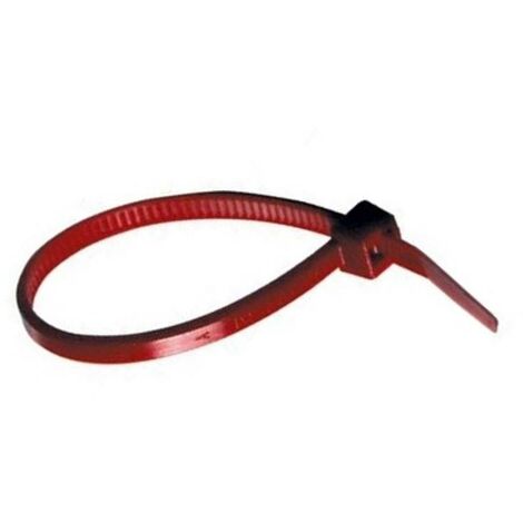 brida nylon rojo index bolsa 100unds med.brida 2.5-100mm (caja 100)