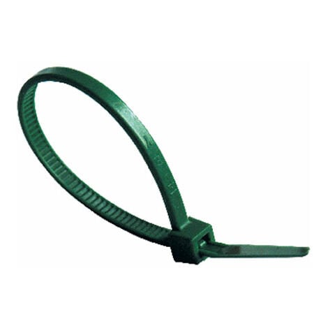 BRIDA NYLON VERDE 3.5X140 BOLSA 100