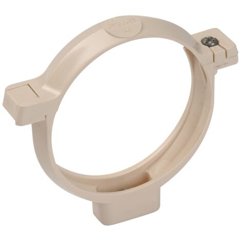 Brida PVC para canalón - RIUVERT Características: 80 mm - blanco