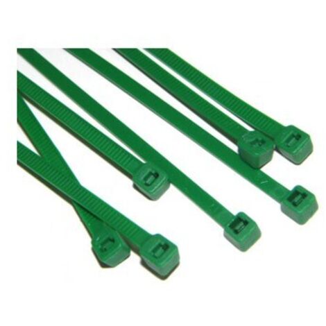 Bridas 5x200 verde 50 unidades