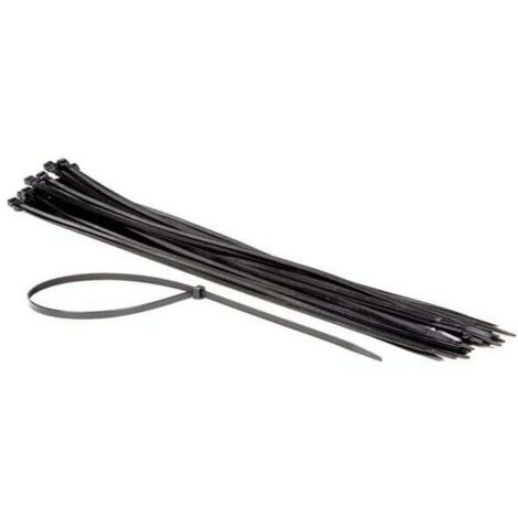 Bridas de nailon - 9 x 750 mm - Negras (100 uds) RI17772