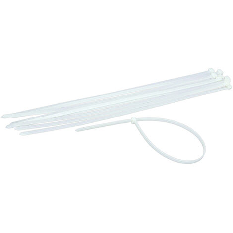 Bridas de nailon blancas - 3,6x140 mm