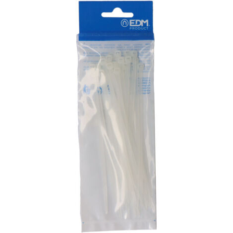Bridas Natural 3.5X150MM Nylon Alta Calidad Bolsa 25 Unidades EDM