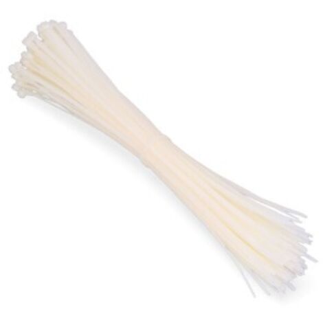 Bridas natural 385x4,8mm (bolsa 100 unid.) nylon alta calidad