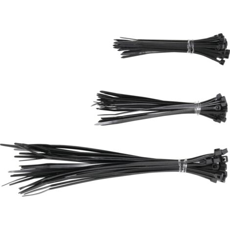 Bridas  negros  100 - 200 mm  75 piezas