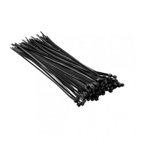 Bridas para cables de 2,5 x 200 mm, 100 unidades.