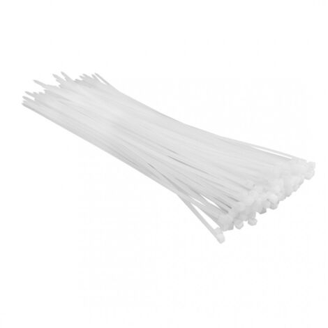 Bridas para cables de 3,6 x 300 mm, 100 unidades.