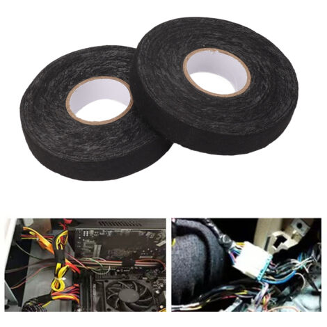 Bridas para cables para la industria automotriz – 6 unidades, negras, 19 mm x 25 m – resistentes a vibraciones, al calor y al desgaste.