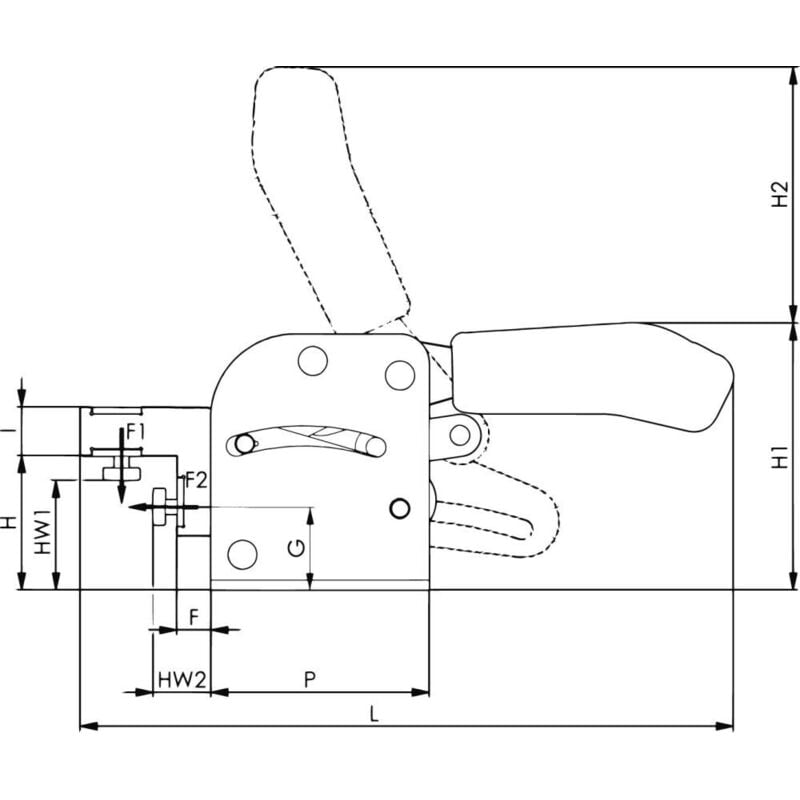 Bride de fixation 6860 Gr.2 AMF