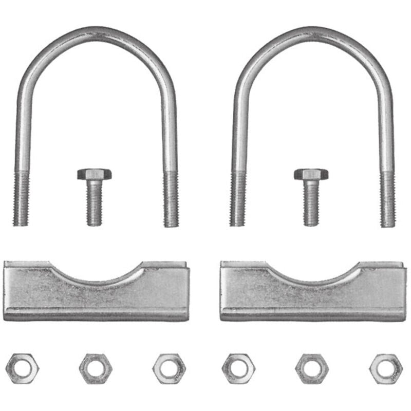 Dema - Bride de fixation pour roue jockey ø 70 mm pour D20114 - lot de 2