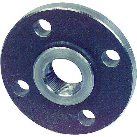 Bride filetee EN 1092-1 PN 10/16 / 2" 4 trous, noir