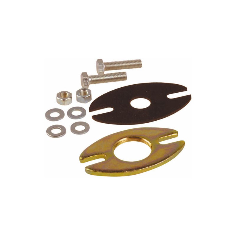 Jeu de brides ovales taraudées pour chauffage 40-49