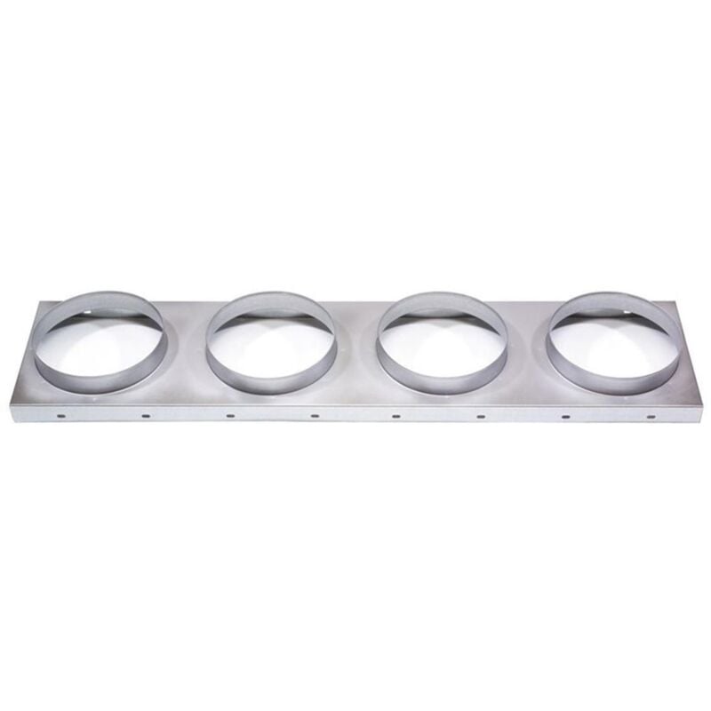 Atlantic - Bride de reprise 4 piquages en ø 200 - argent