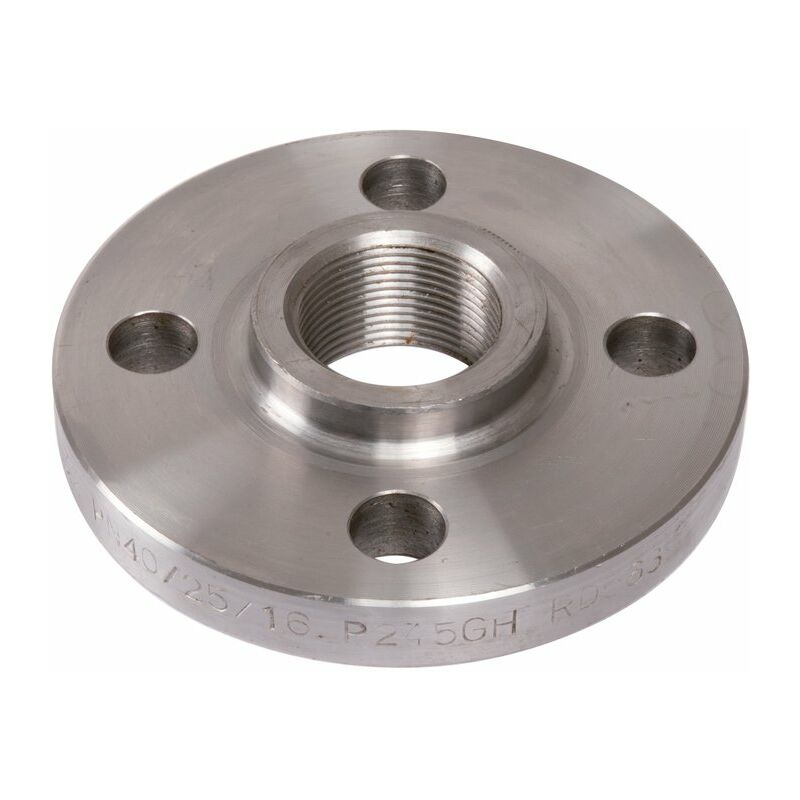 Virfollet&cie - Bride acier taraudée - f 3' - 4 trous