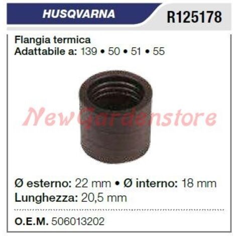 Bride thermique d'aspiration HUSQVARNA tronçonneuse 139 50 51 55 R125178
