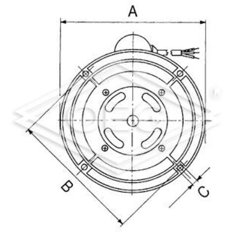 Bride universelle F1 pour moteur de brûleur
