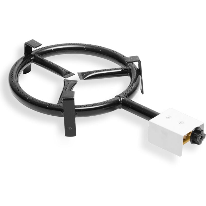 MOD300 Brûleur à Gaz, Anneau à Paella 30cm Adapté aux Poêles à Paella de 36 à 42 cm ø Noir - Briebe