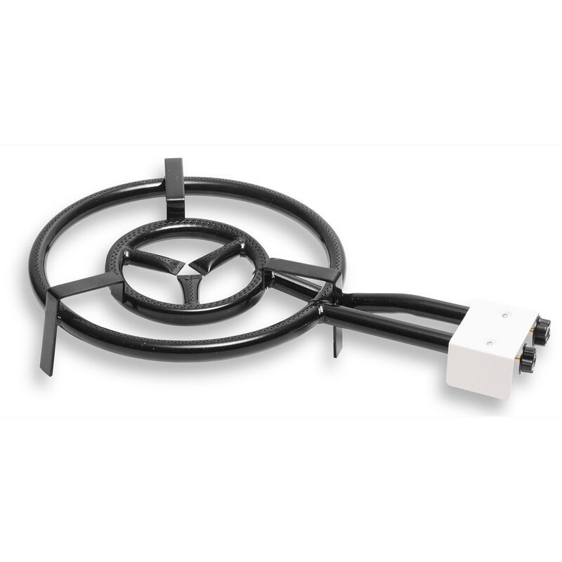 MOD400 Brûleur à Gaz, Double Anneau à Paella 40cm pour Poêles à Paella de 30 à 60 cm ø Noir - Briebe