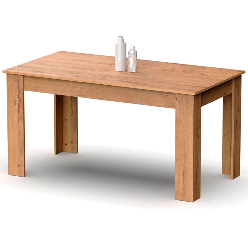 Briebe - Opal Table à Manger en Bois, Salon ou Cuisine pour 4 - 6 Personnes 77x140x80 cm Bois