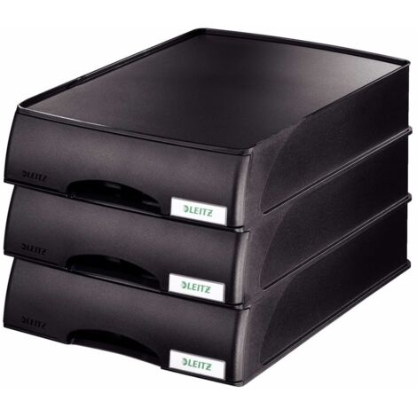 Briefablage Plus DIN A4 Polystyrol Farbe: schwarz