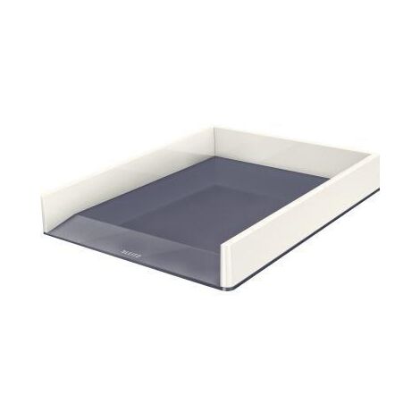 Briefablage WOW Duo Colour DIN A4 DIN C4 Folio Letter Polystyrol Farbe: grau/weiß