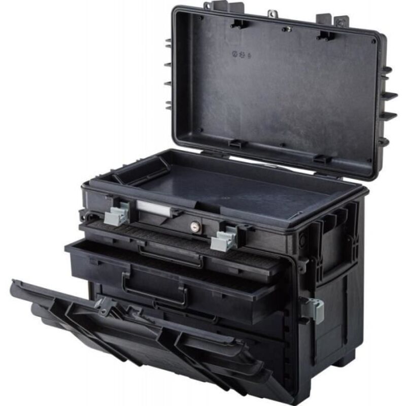 Toolbox - GT - 581x381x455mm - Polypropylene - Removable drawers - Telescopic handle