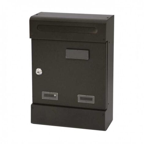 Briefkasten anthrazit 25x8x37h cm