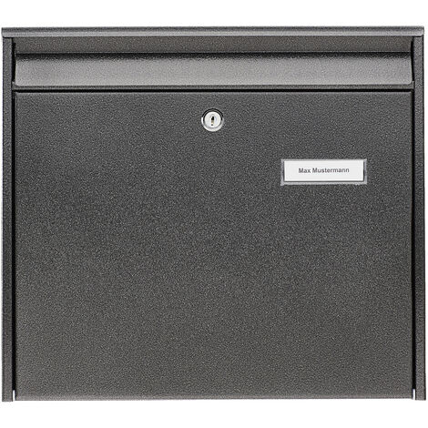 Briefkasten Mail 5877 E Höhe 322 mm Breite 362 mm Tiefe 100 mm Eisen Stahl DIN C4