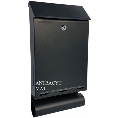 BRIEFKASTEN MIT ROHR A-4T ANTHRAZIT - SKL A4T 701