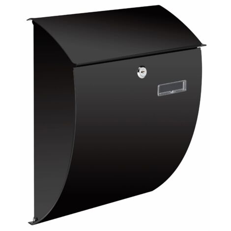 BRIEFKASTEN - NICE - SCHWARZ - 40 x 31 x 16 cm