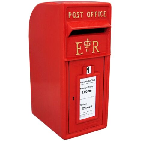 Briefkasten Postkasten Wandbriefkasten Standbriefkasten englischer Stil Gusseisen rot
