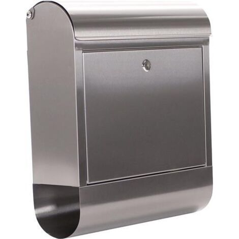 Briefkasten Rondello H.435mm B.385mm T.140mm grau VA DIN C4 ROTTNER