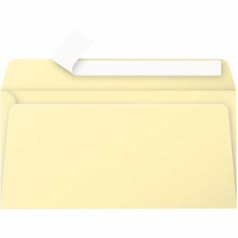 Briefumschlag Pollen® DIN lang 220 x 110 mm (B x H) ohne Fenster 120g/m² mit Haftklebung Papier chamois 20 St./Pack.