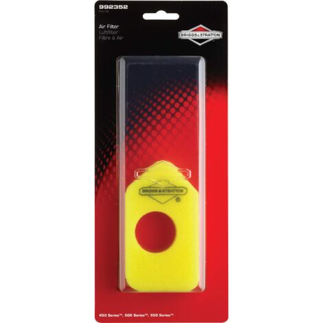 Briggs and Stratton 992352 Filtro dell’Aria, Schwarz