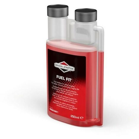 Briggs & Stratton – Additif essence moteur 250 ml pour 4T et 2T – Stabilise l'essence jusqu'à 24 mois – Améliore les performances moteur
