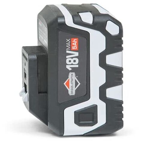 Briggs & Stratton Batteria agli ioni di litio da 18 V 5,0 Ah per Murray, Sprint 18 V, con porta USB, 1697533