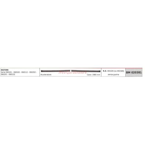 BRIGGS & STRATTON Gaszug 06010101 060102 Serie Motoren 020381