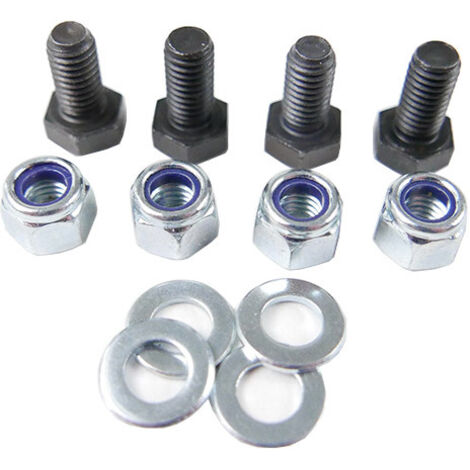 Briggs & Stratton – Kit vis fixation lanceur pour moteur thermique – 4 vis M5x0.8 en acier – Compatible tondeuses et groupes électrogènes – Remplacement rivets