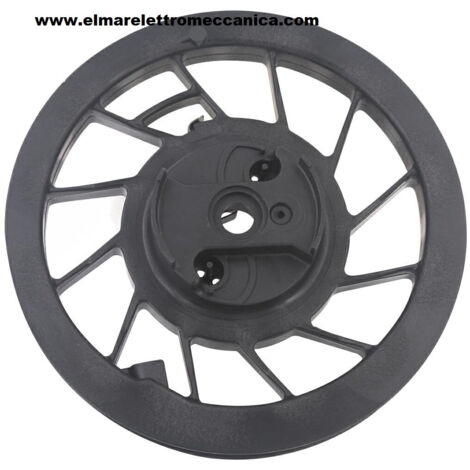 BRIGGS & STRATTON Puleggia avviamento originale con agganci volano in plastica, diametro 136 mm 498144