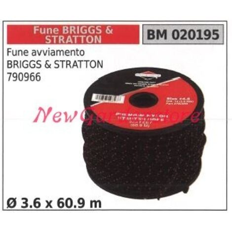 Briggs&stratton corde de démarrage 790966 Ø 3.6 x 60.9m 020195